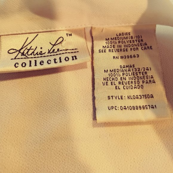 Kathie Lee White Silky Blouse - Picture 3 of 6